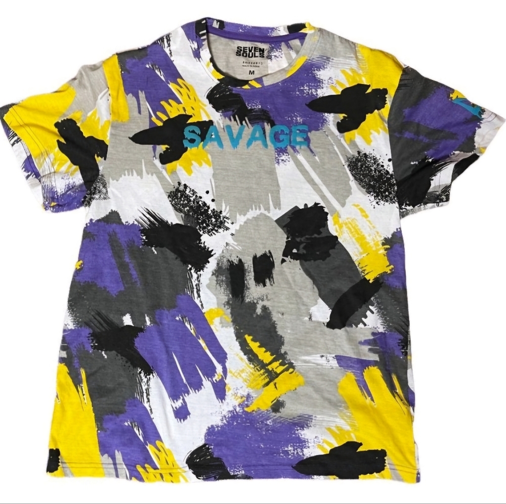 Seven Souls Abstract SAVAGE Limitless T-Shirt Size Medium